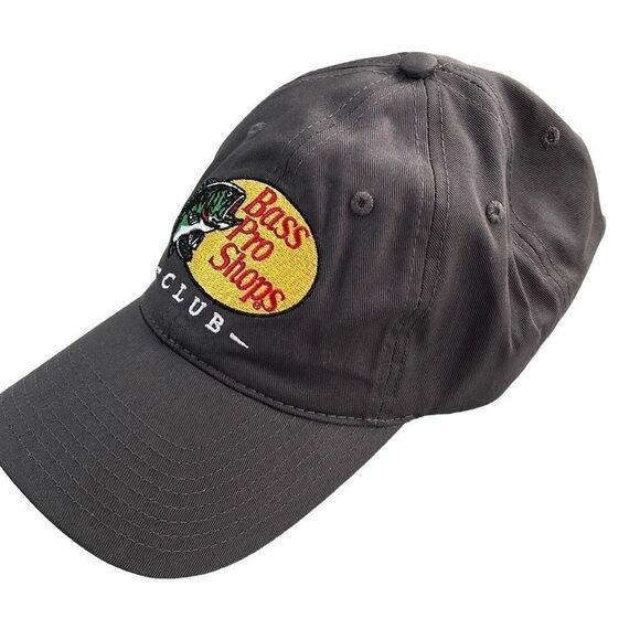 Bass Pro Shops Club 5 panel cap/hat.
One Size. Gray Adjustable - Picture 2 of 6
